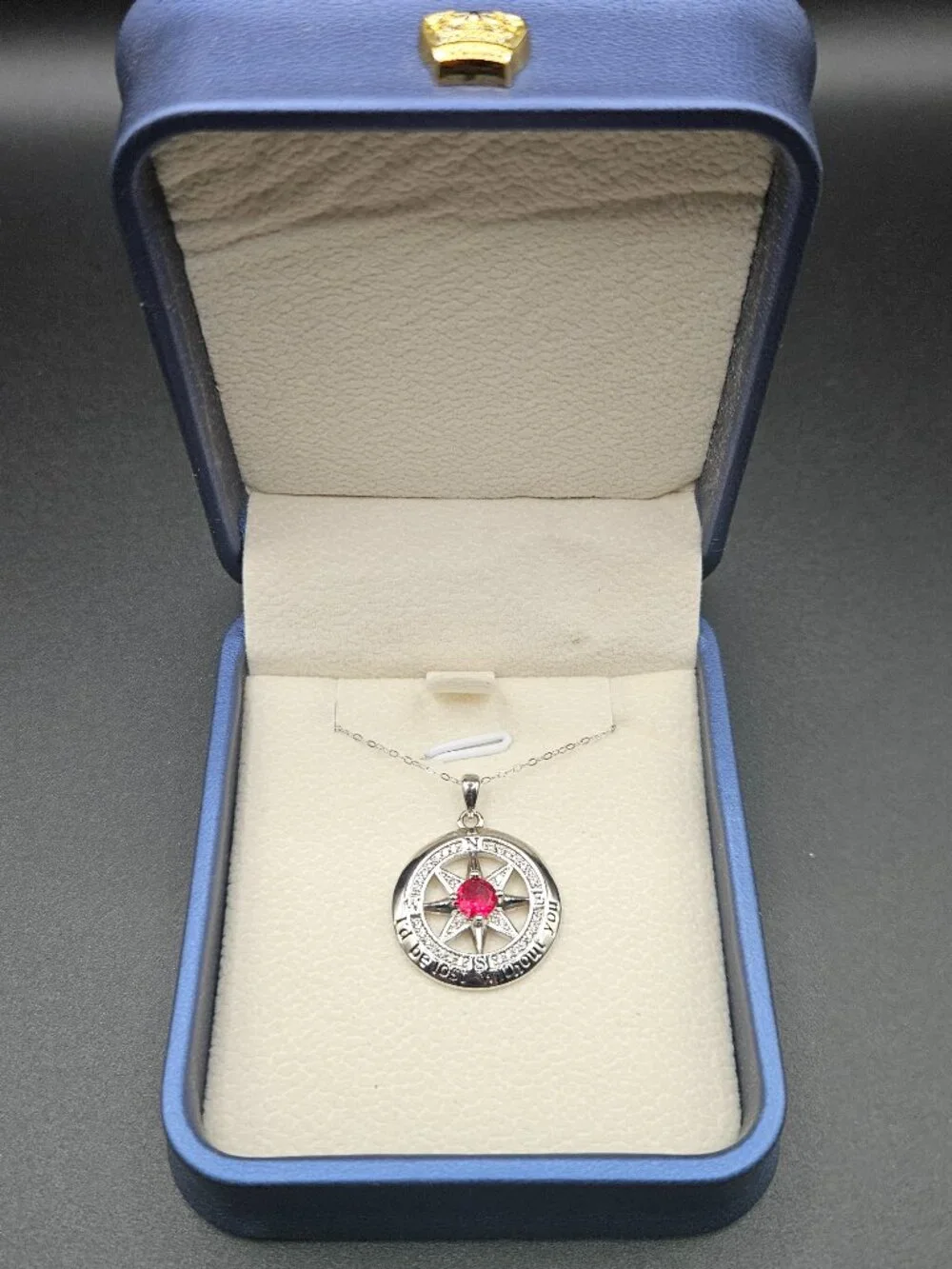 925 Sterling Silver Compass Necklace I’d Be Lost Without You Adjustable